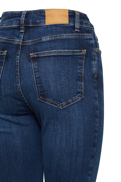 Jeans-Mørkeblå-Becca med Svaj fra Pulz Jeans